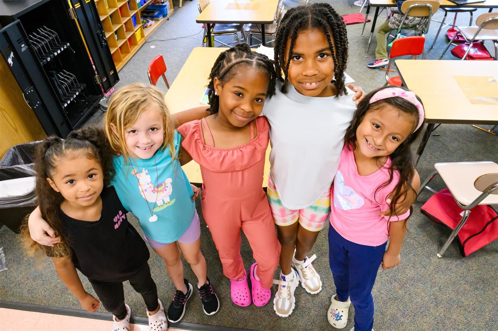 students smiling